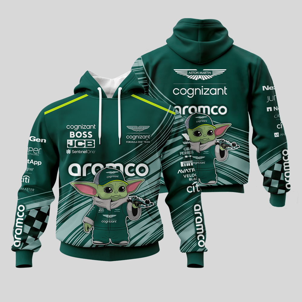 Aston Martin Aramco Cognizant Formula One Team x BBYoda Hoodie, T Shirt, Zip Hoodie, Sweatshirt