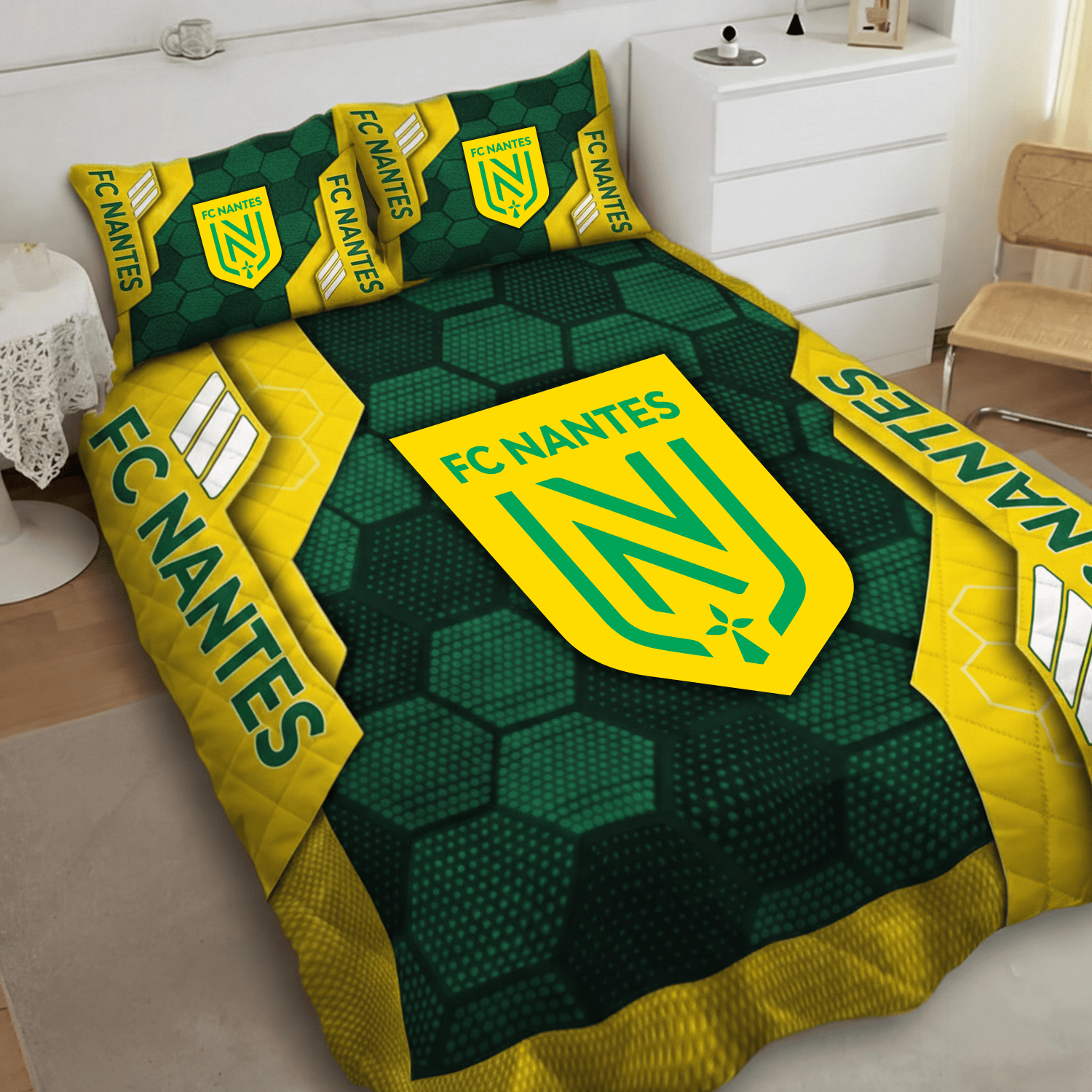 FC Nantes Inspired Quilt Set