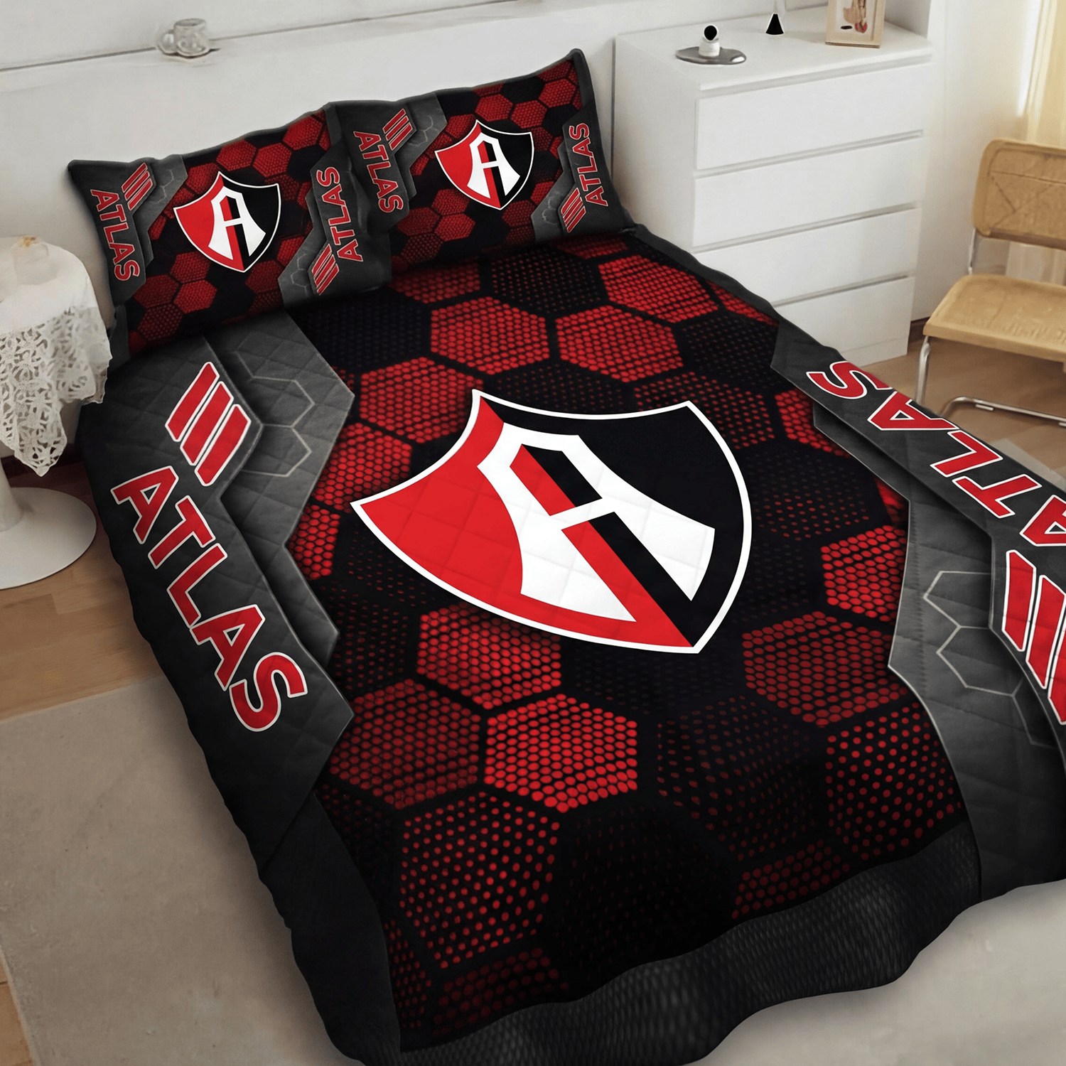 Atlas Inspired Full Bedding Set