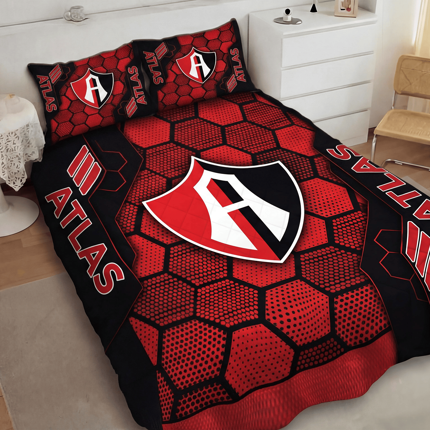 Atlas Inspired Full Bedding Set