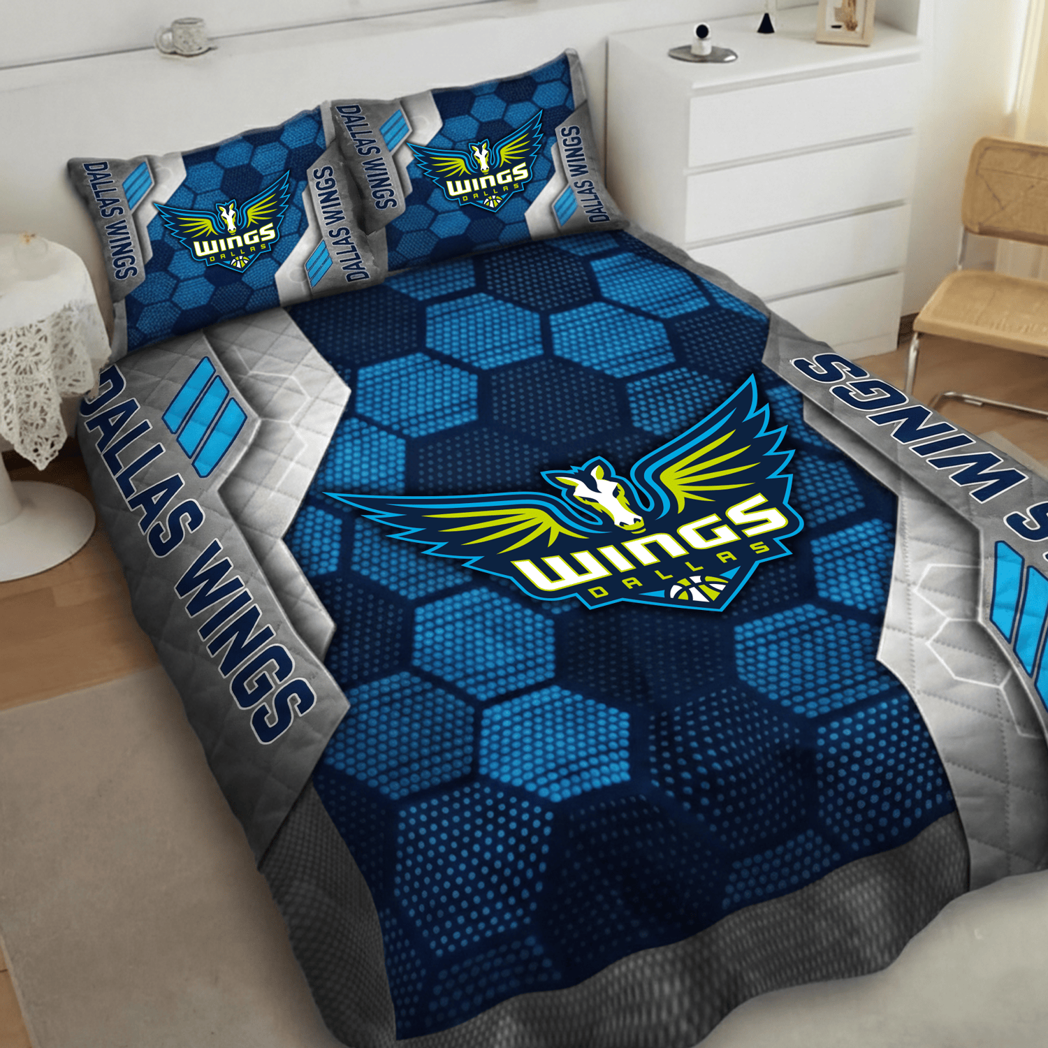 Dallas Wings Inspired Quilt Set