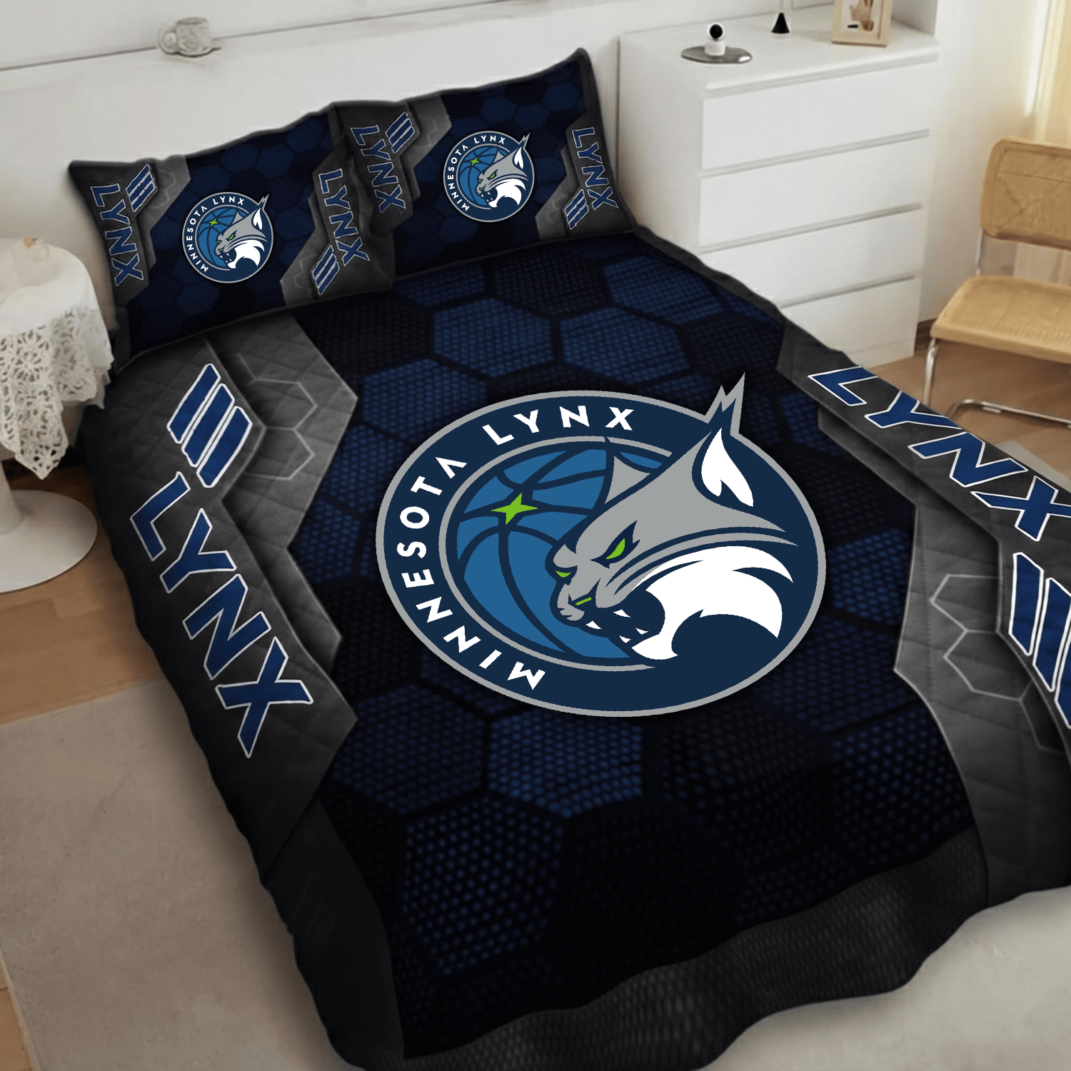 Minnesota Lynx Inspired Quilt Set