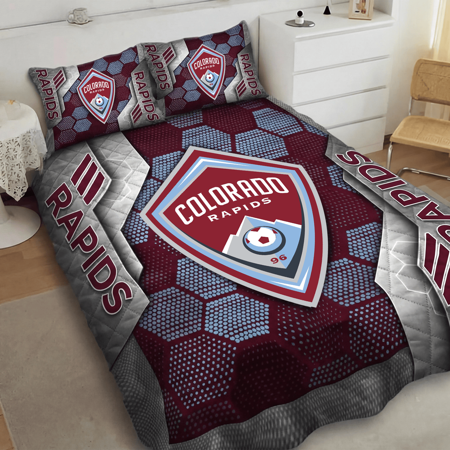 Colorado Rapids Inspired Quilt Set