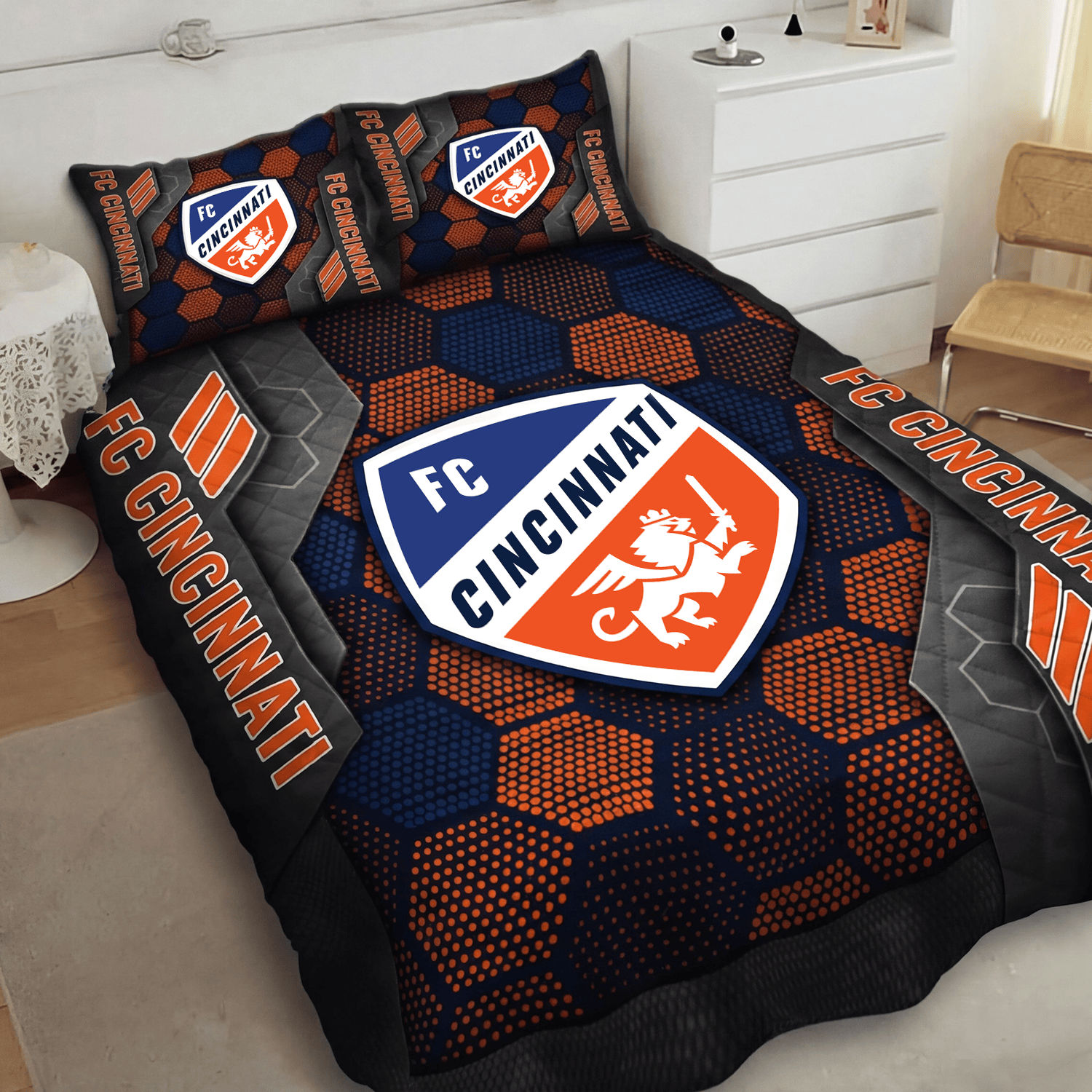 FC Cincinnati Inspired Quilt Set