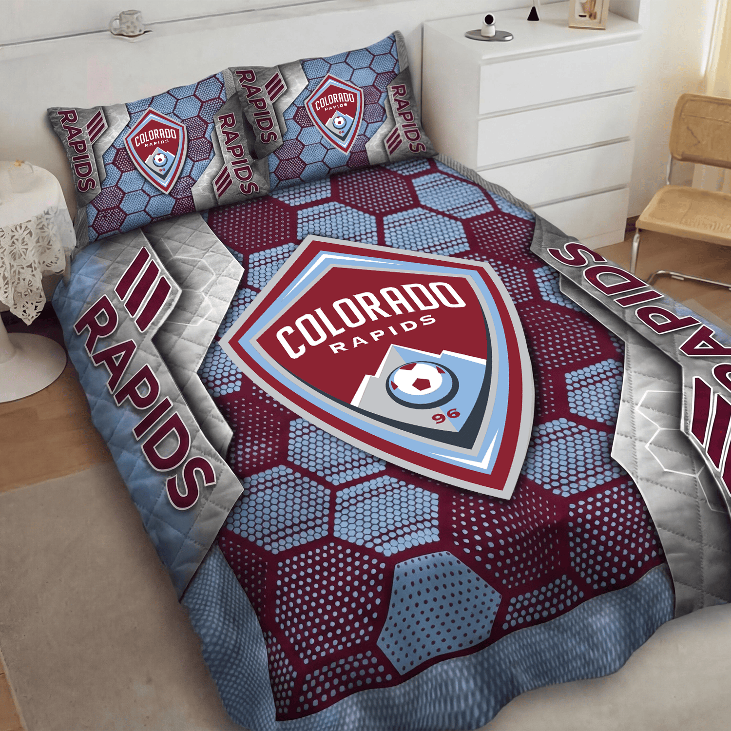 Colorado Rapids Inspired Quilt Set