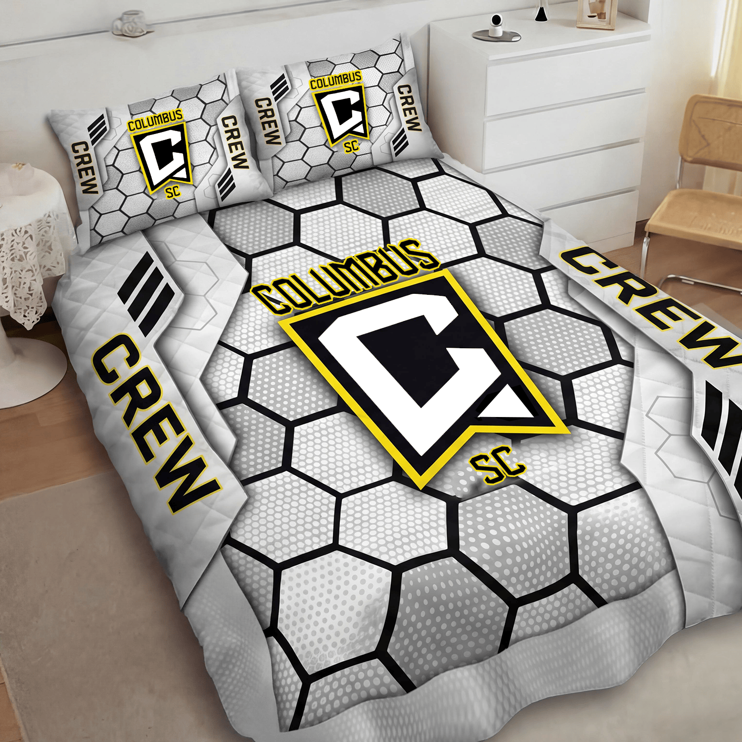 Columbus Crew Inspired Quilt Set