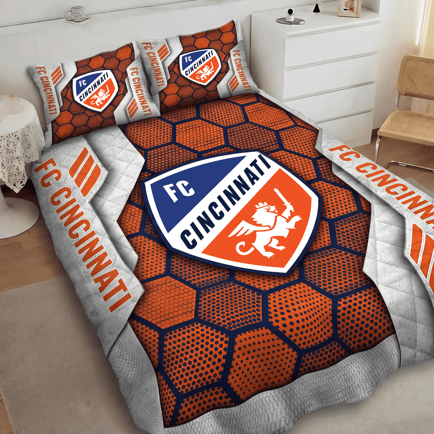 FC Cincinnati Inspired Quilt Set
