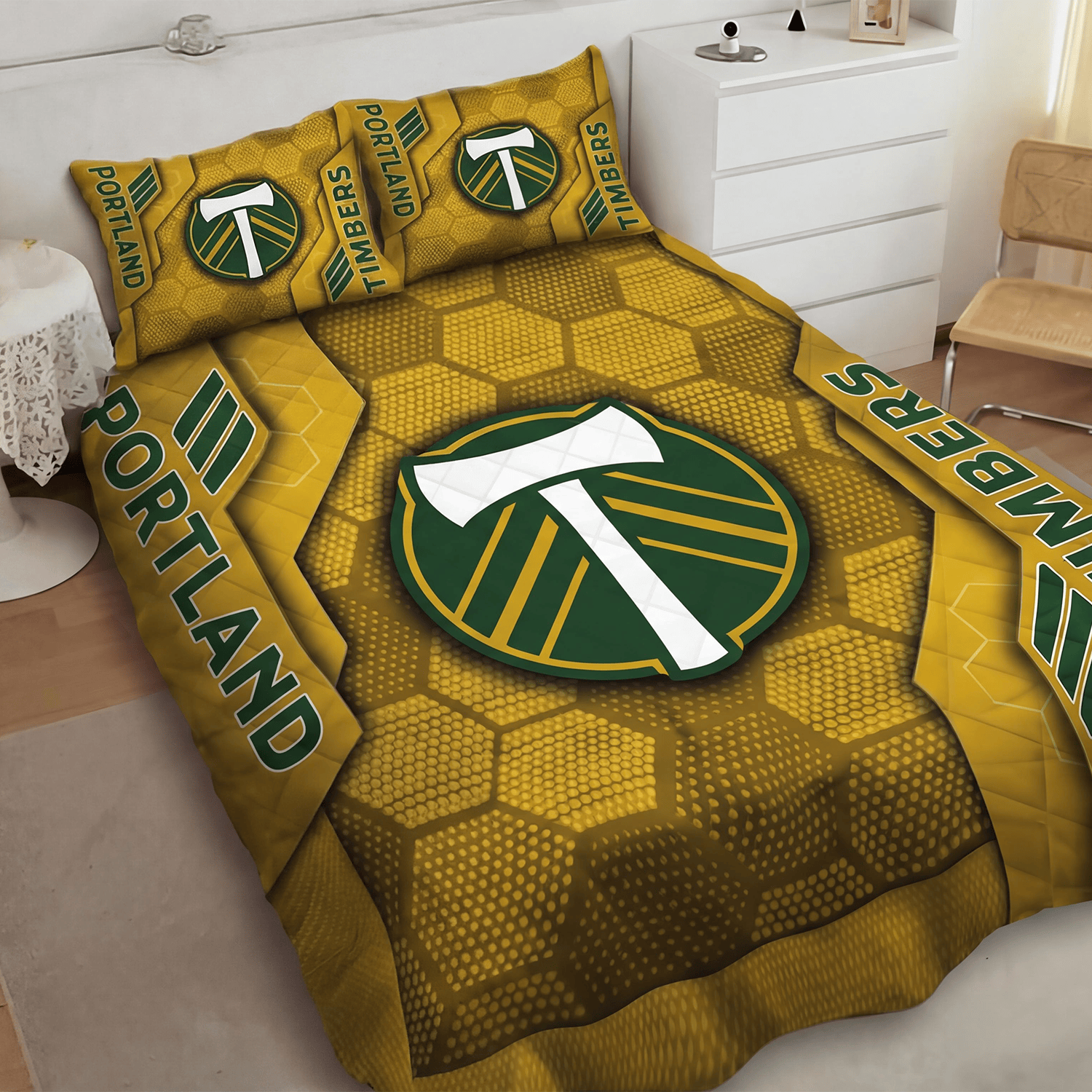 Portland Timbers Inspired Quilt Set