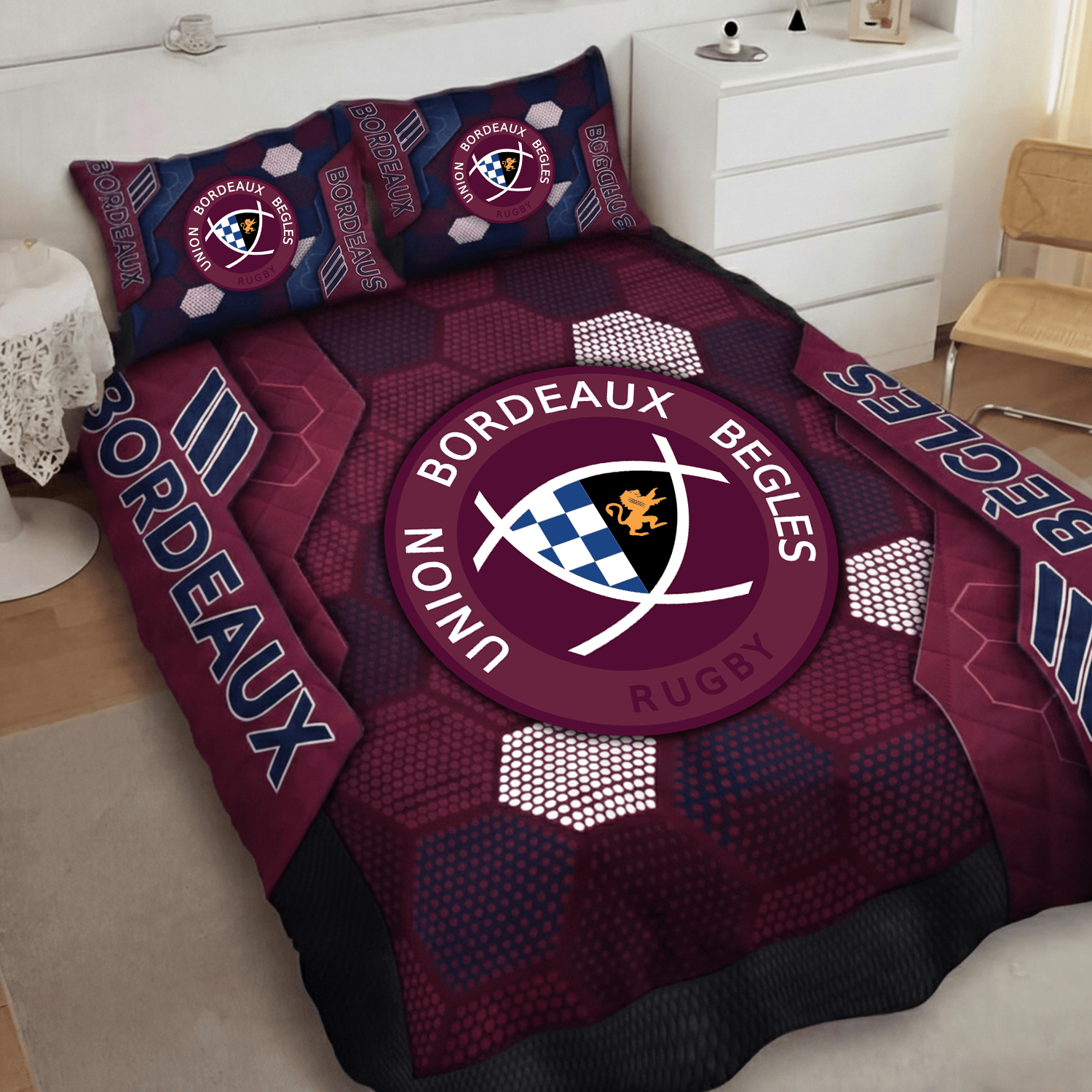 Bordeaux Bègles Inspired Quilt Set