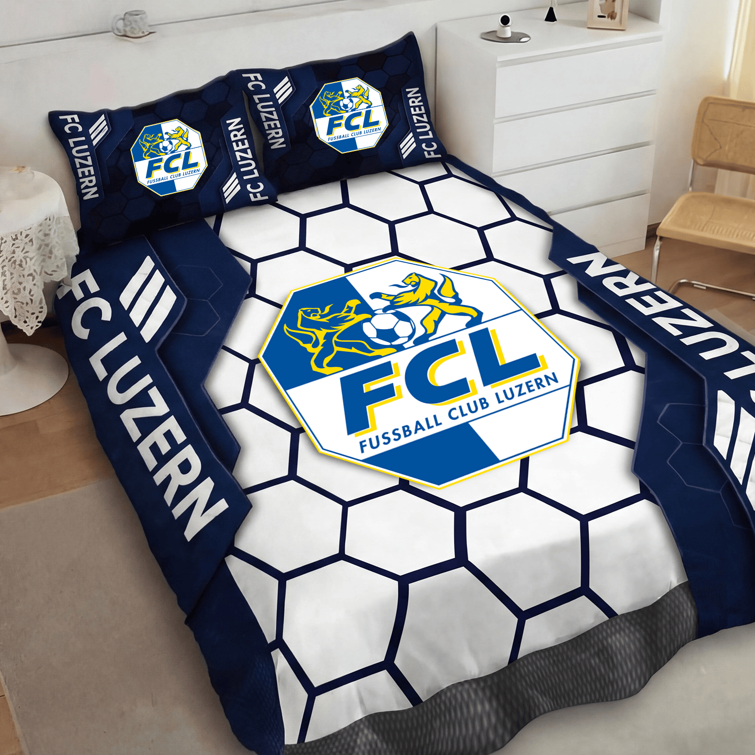 FC Luzern Inspired Full Bedding Set