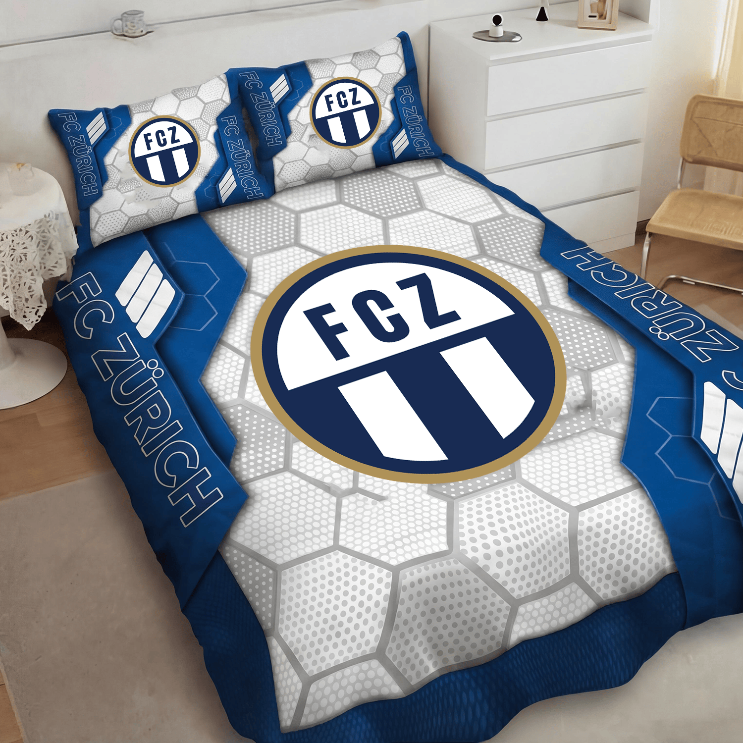 FC Zürich Inspired Full Bedding Set