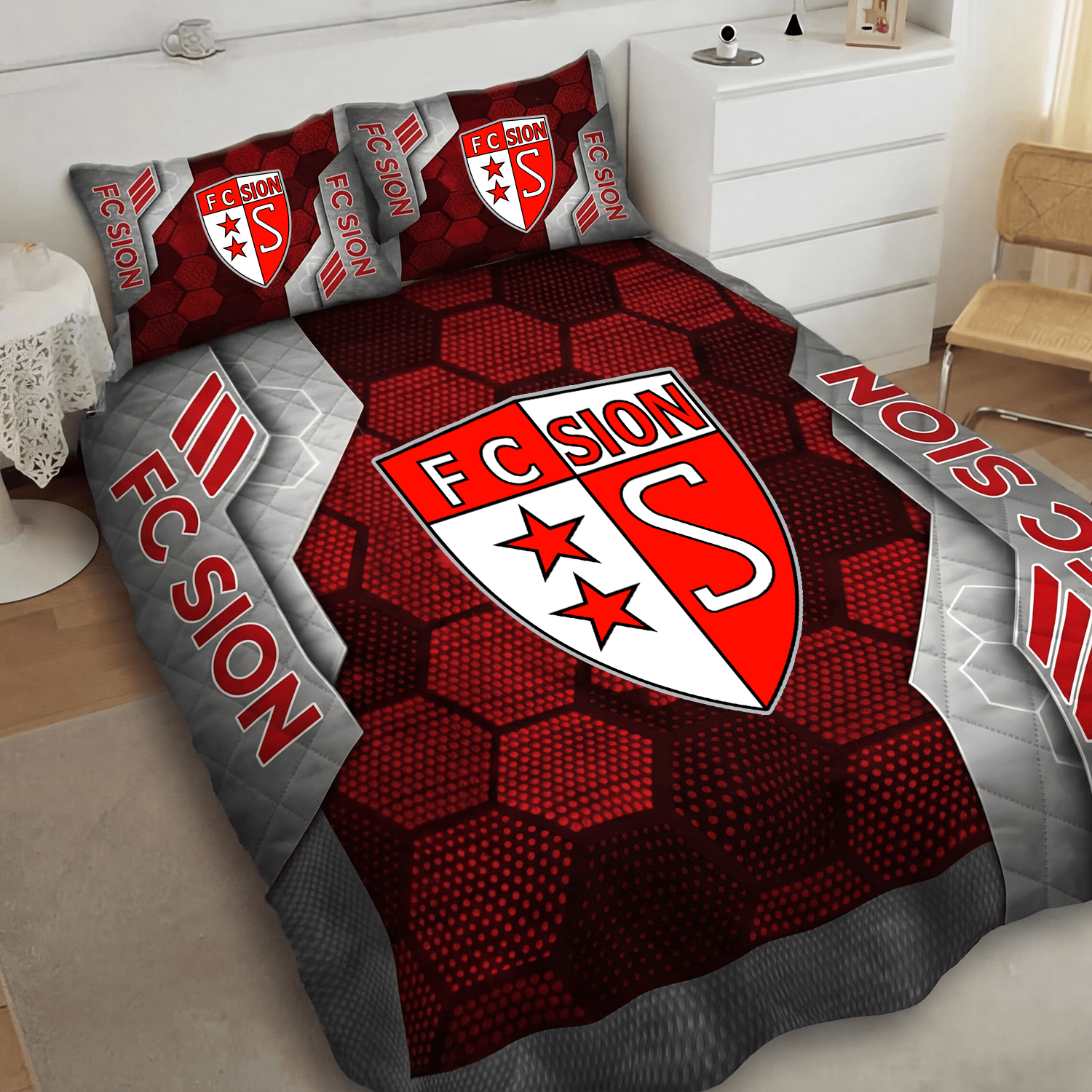 FC Sion Inspired Full Bedding Set