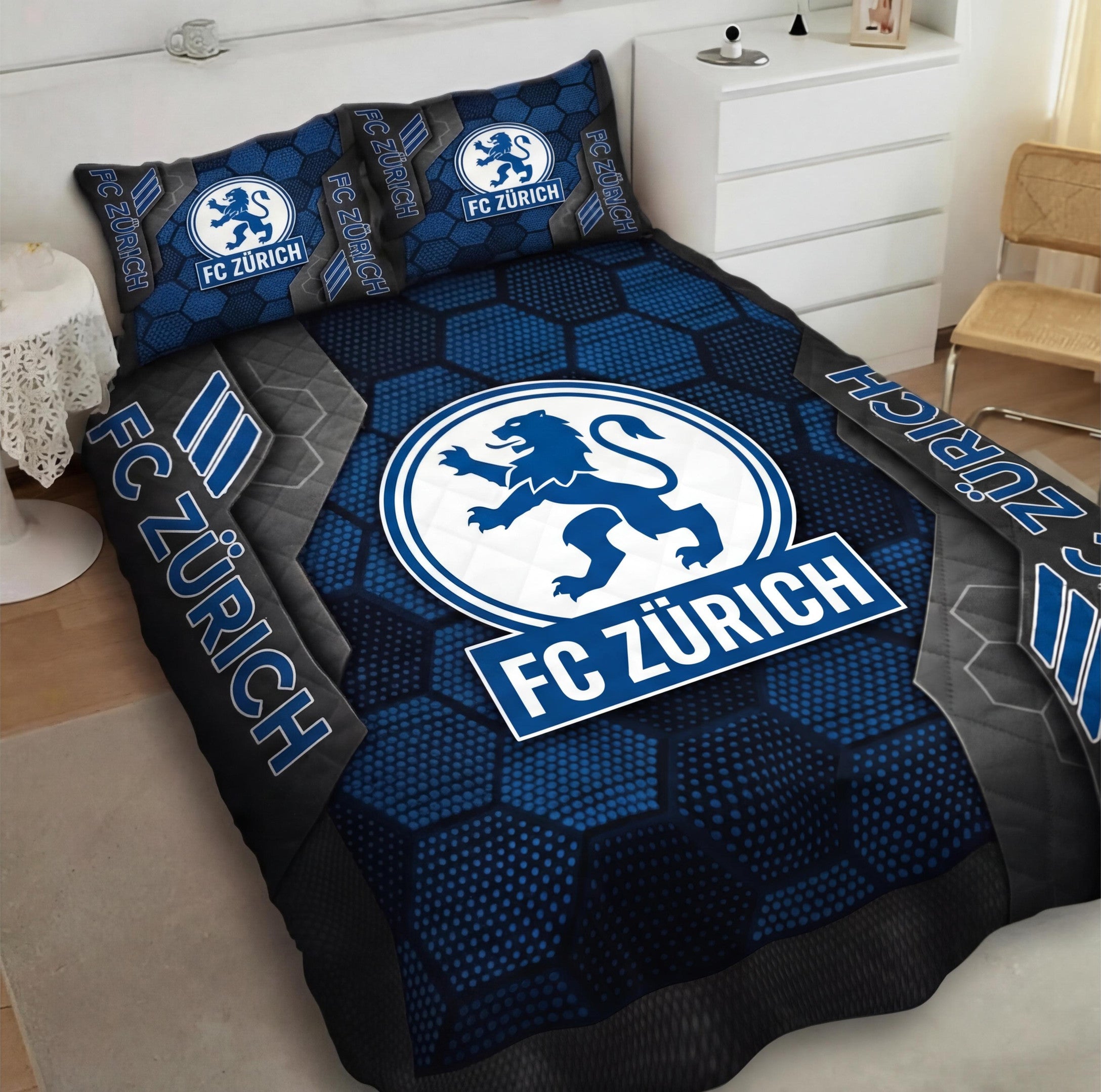FC Zürich Inspired Full Bedding Set