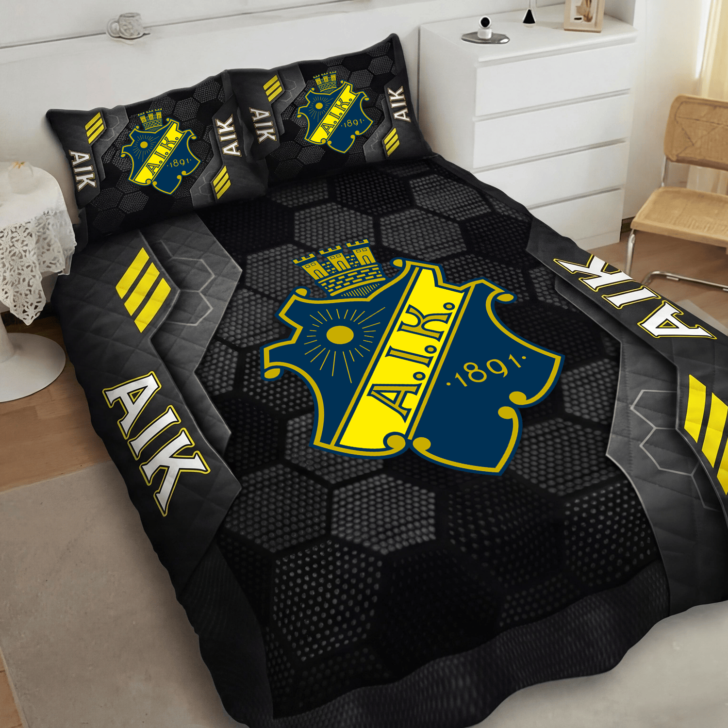 AIK Inspired Full Bedding Set