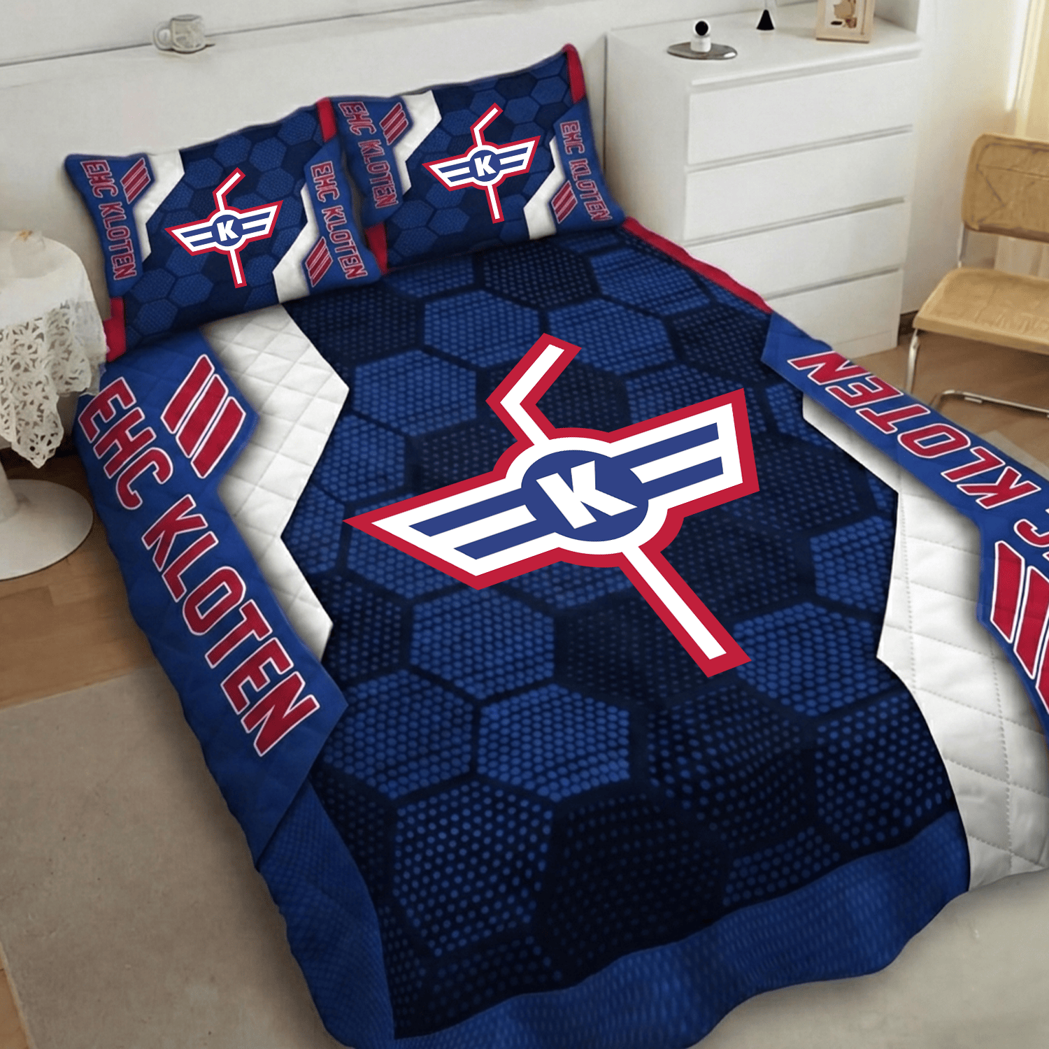 EHC Kloten Inspired Quilt Set
