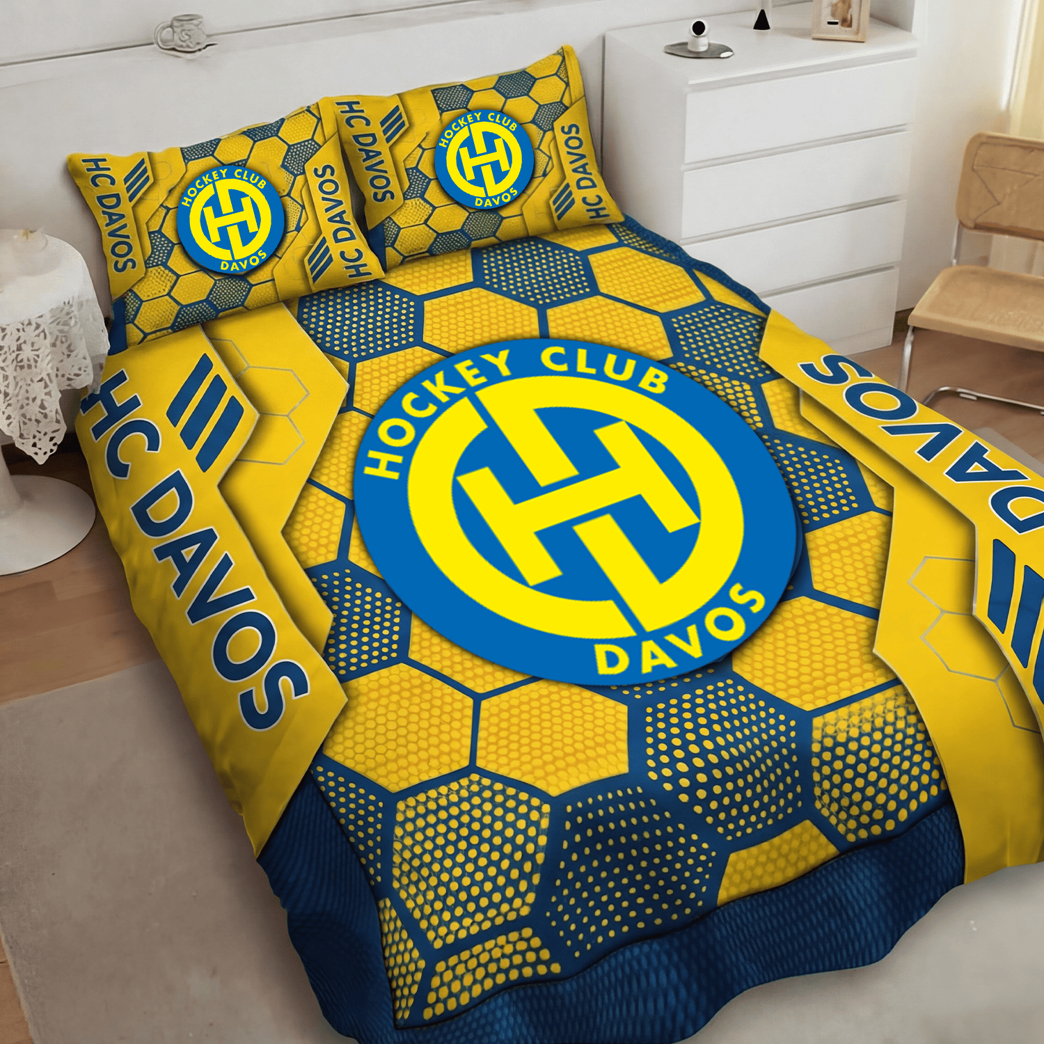 HC Davos Inspired Full Bedding Set