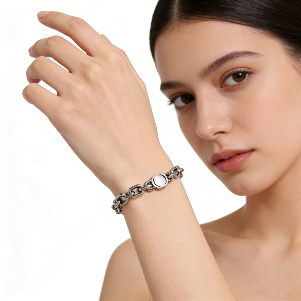2026 New S925 Pure Silver Fashionable Retro Three G Bracelets Commute